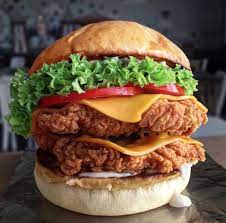 Double chicken burger 