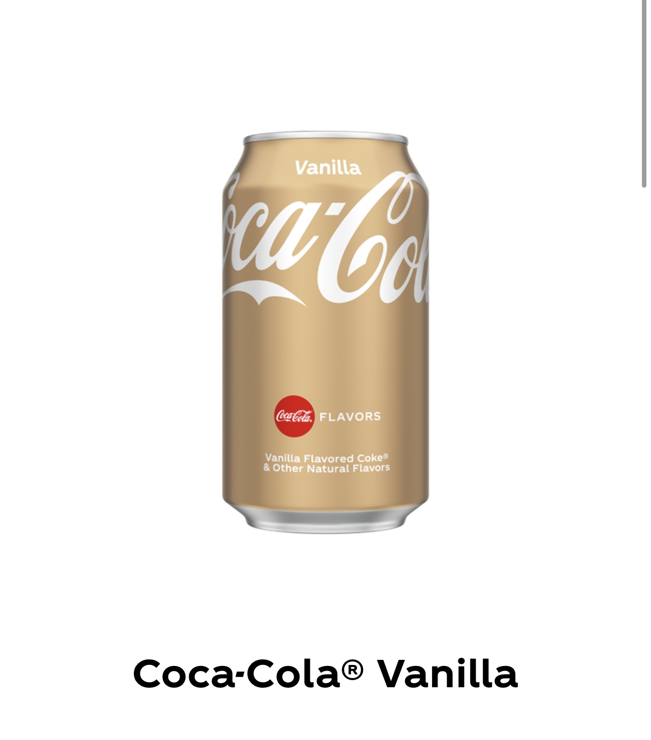 Coca vanille 