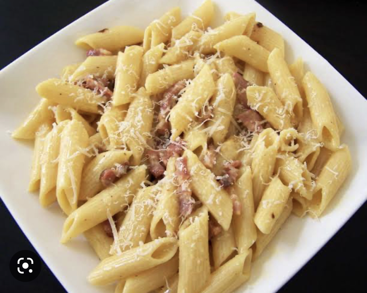 Penne carbonara