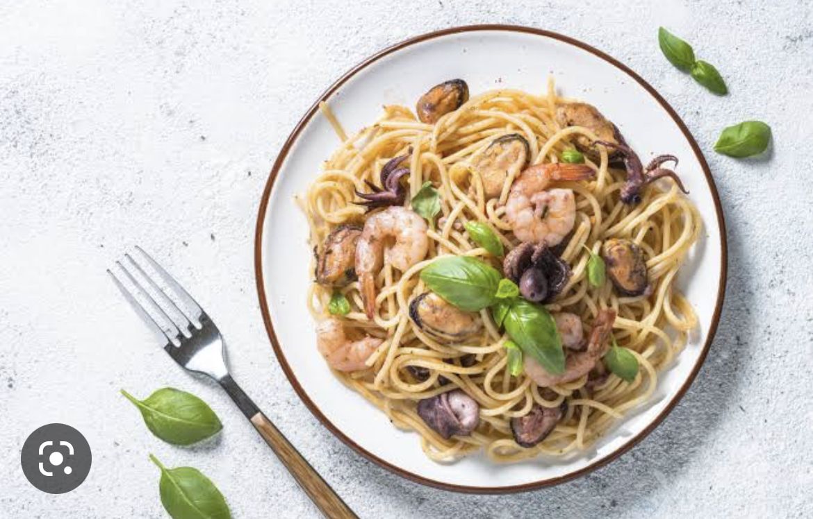 Spaghettis fruit de mer 