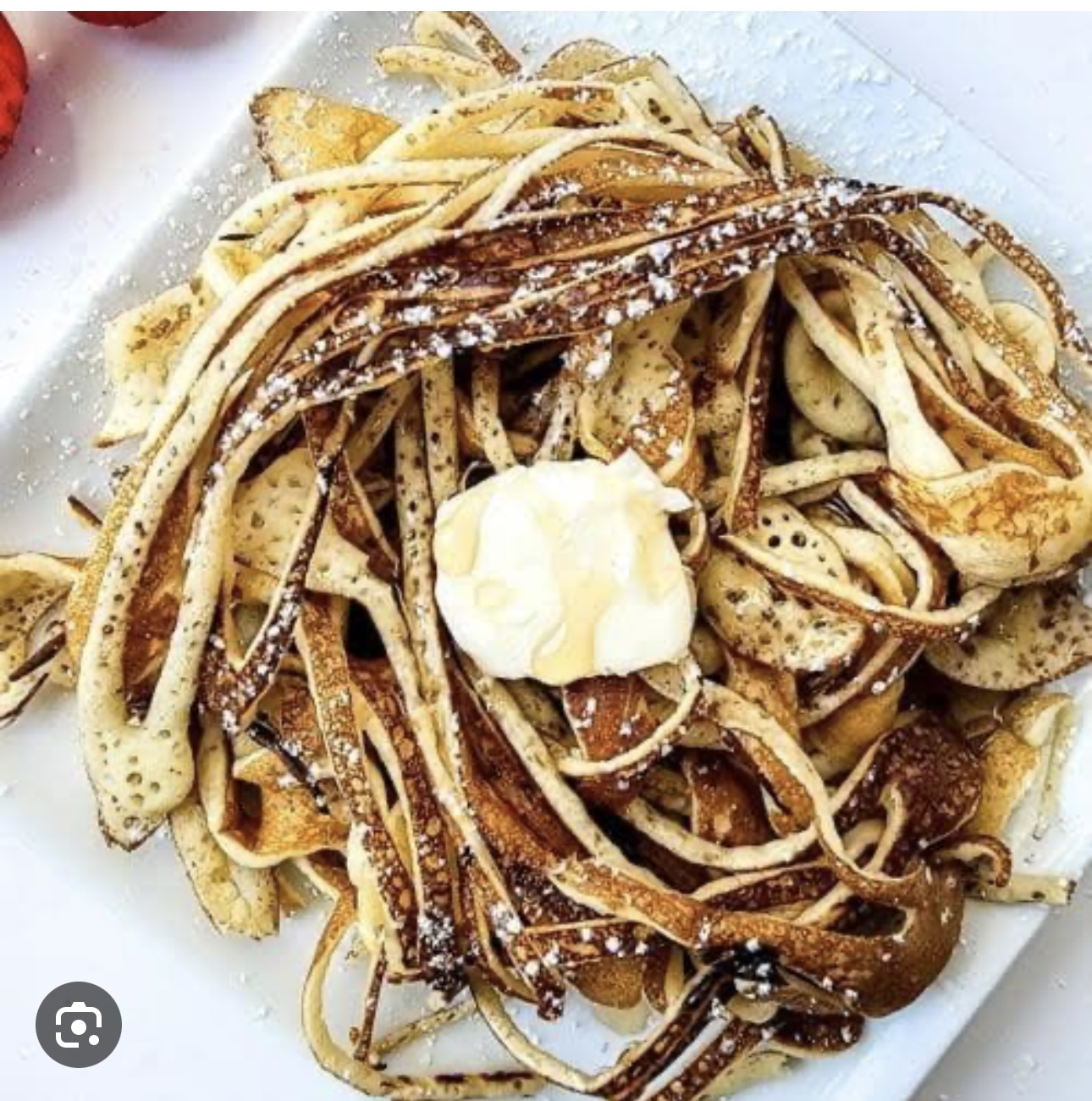 Crêpe spaghetti
