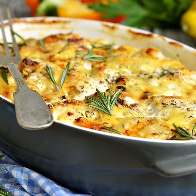 Gratin poulet