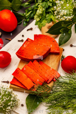 Tomate gouda sauce pesto