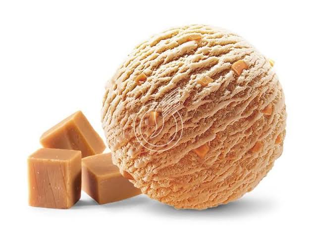 Boule de glace caramel 