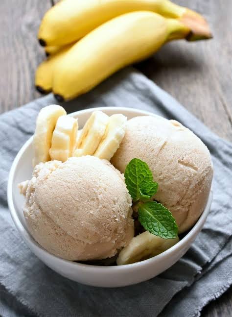 Boule de glace banane