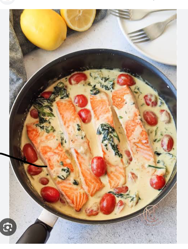 Pavée de saumon a la toscane