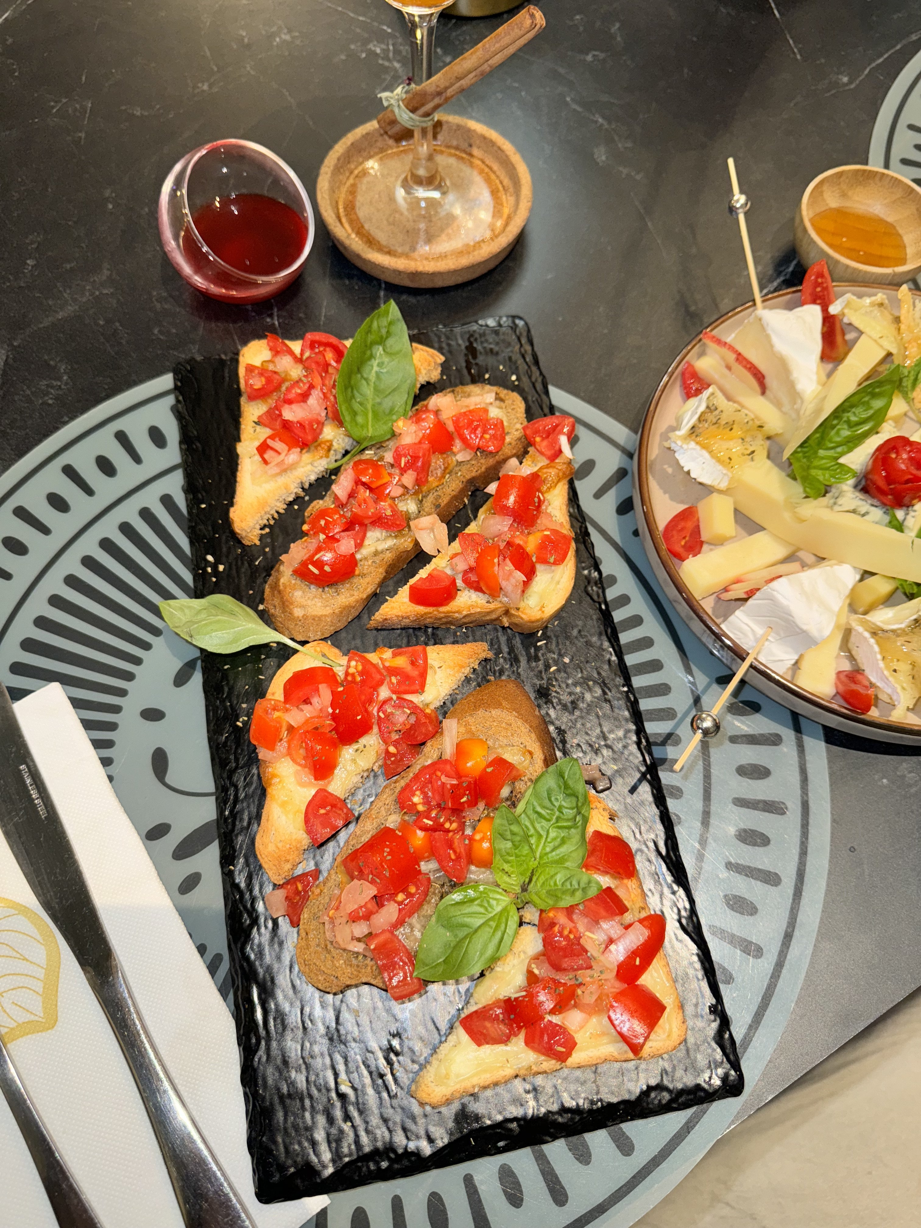 Bruschetta à la mozzarella 