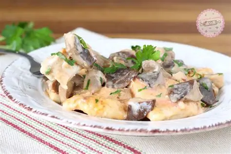 Pollo e funghi