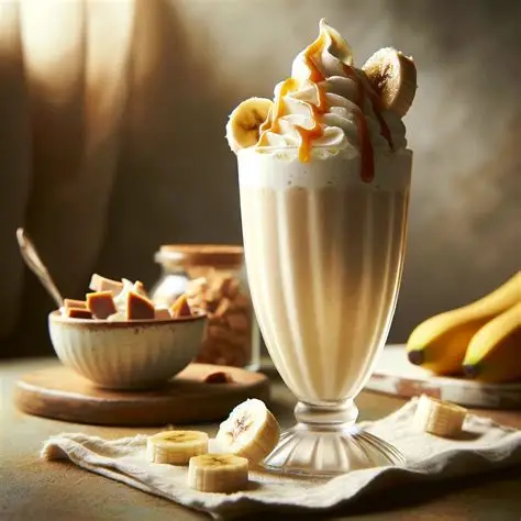 Milkshake caramel bçure salé banane