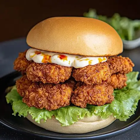 Burger crispy poulet